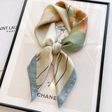 Cachecol Casual com Estampa de Folhas de Ginkgo