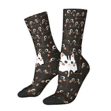 Meias Casuais com Estampa de Gato