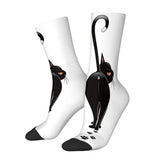 Meias Casuais com Estampa de Gato