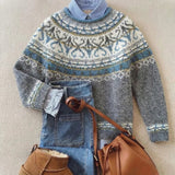 DELACROIX | Martine Ivory Knit Pullover with Embellishments