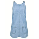 Beatriz - Vestido Relaxado em Denim