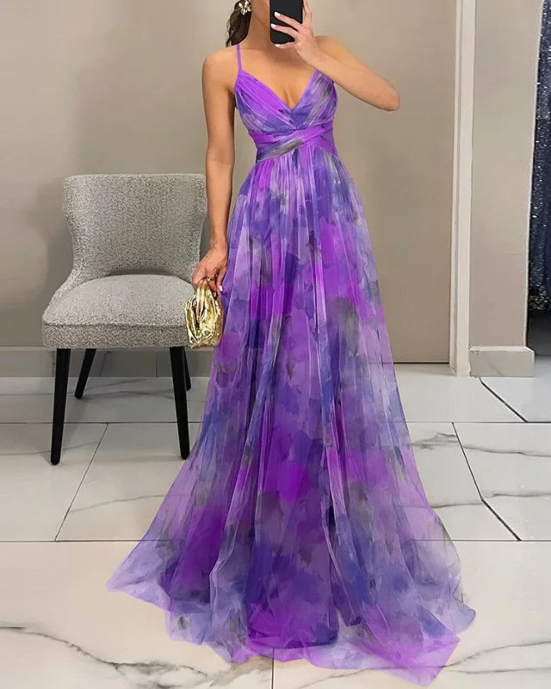 Éléonore | Vestido Longo Floral Leve