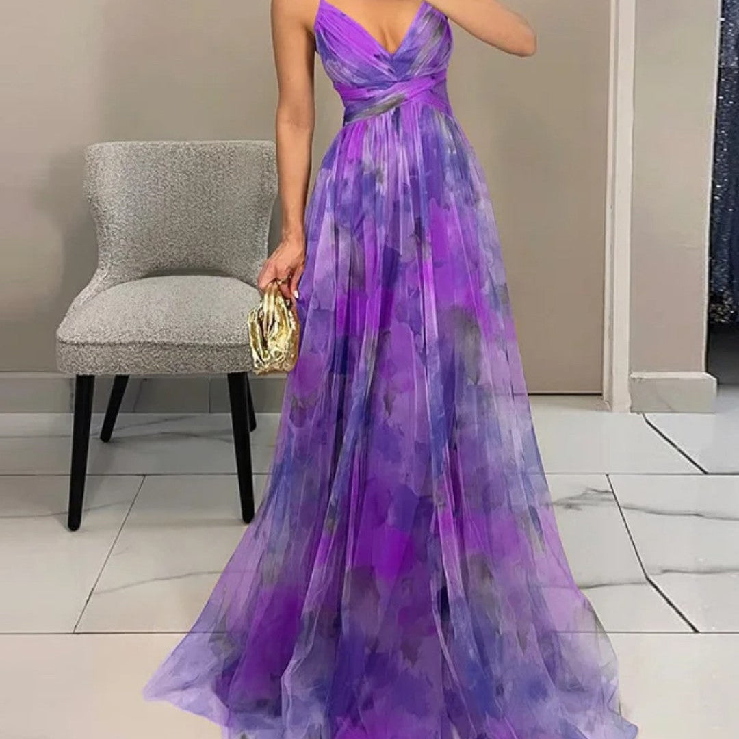Giselle | Maxi Vestido Urokliwy com Estampa Floral