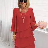 Catherine | Vestido Sofisticado com Babados