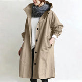 Catherine | Casaco Trench Longo com Capuz