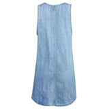 Beatriz - Vestido Relaxado em Denim