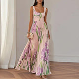Oriah | Vestido Maxi Floral da Linha A
