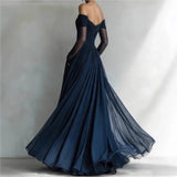 Eleonora - Vestido longo com ombros à mostra