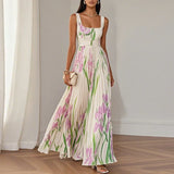 Oriah | Vestido Maxi Floral da Linha A