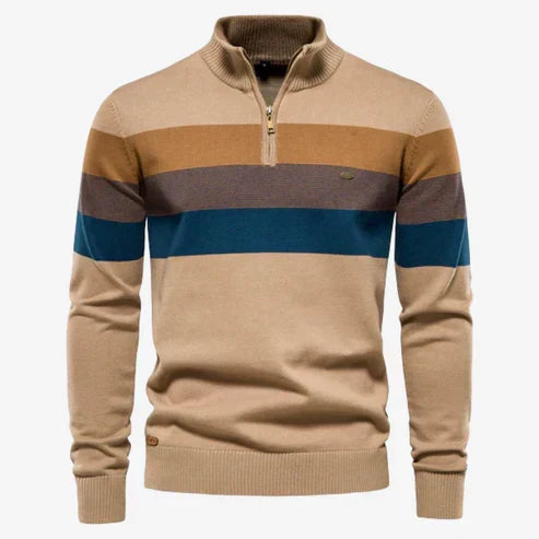 Sebastião - Sweter w Stylu Retro z Paskami