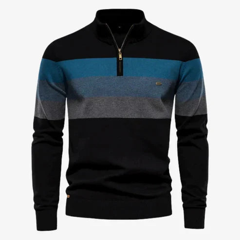 Sebastião - Sweter w Stylu Retro z Paskami