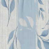 Mireille | Vestido midi sem mangas com padrões de folhas azuis