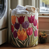 Almofadado Cesto Floral com Tulipas