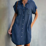 Maria - Vestido Camisa com Botões