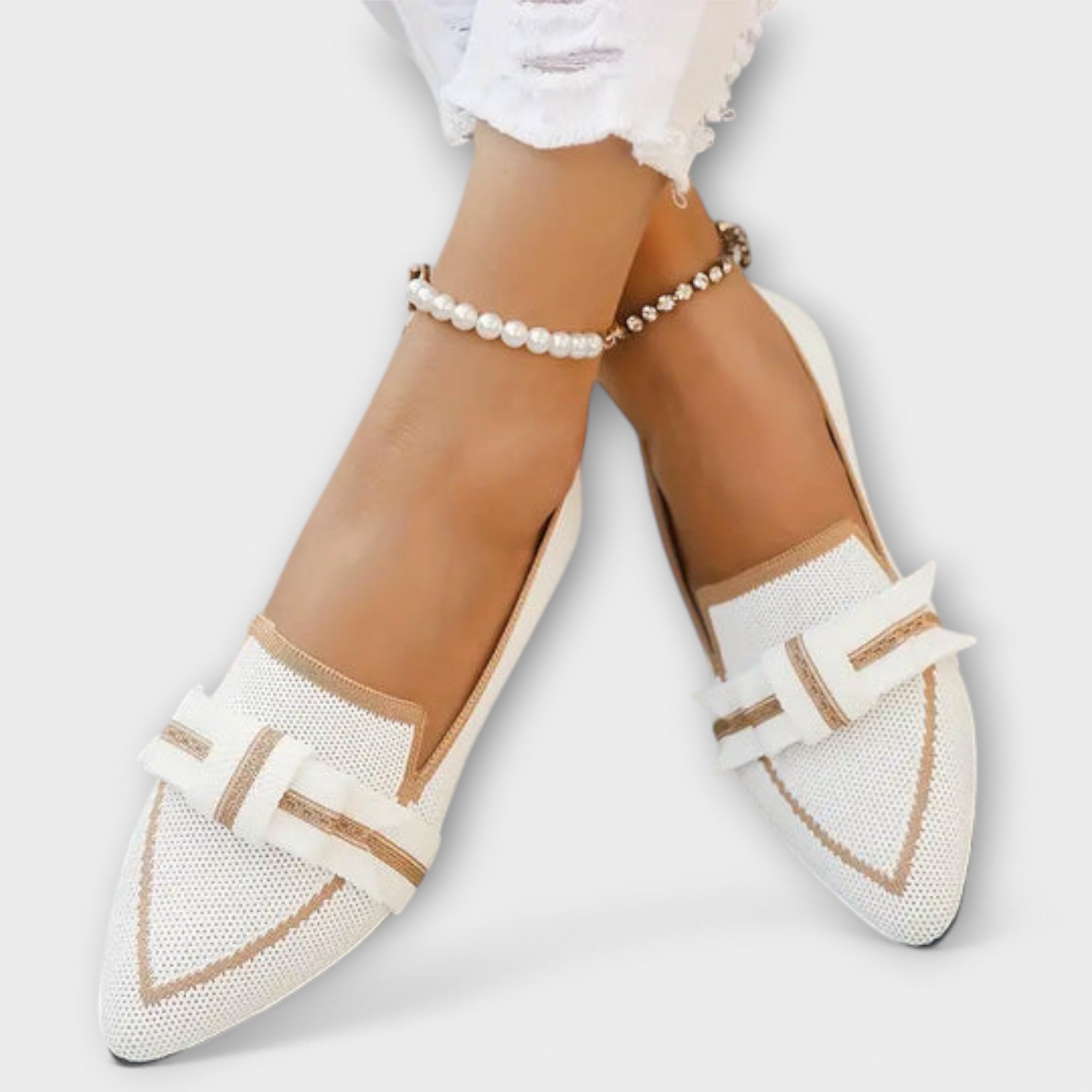 Dalva - Sapatos Femininos Rasos com Detalhe de Nó