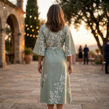 EDEN™ - Vestido Floral de Cintura Alta