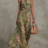Ana - Vestido maxi plissado