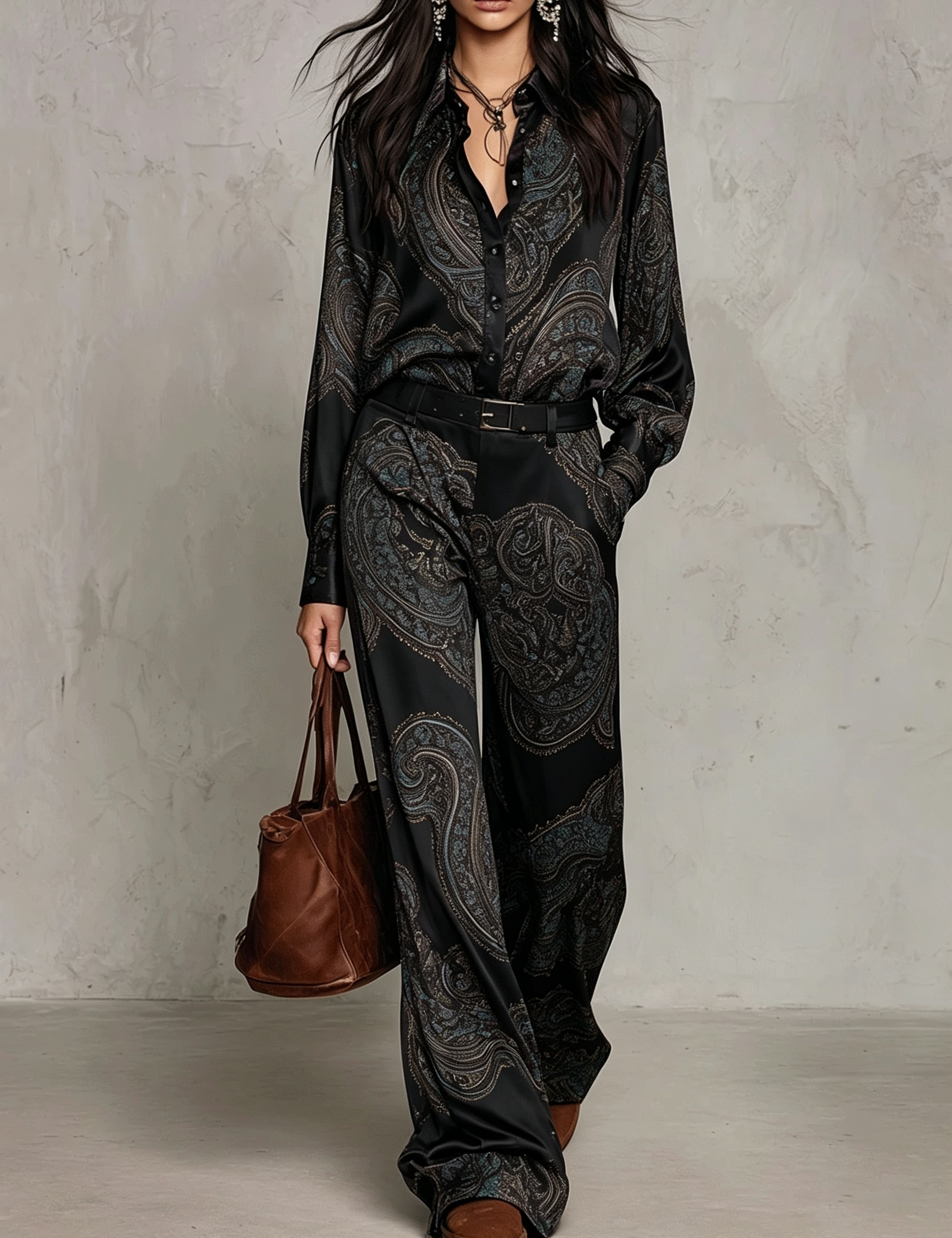 Zara | Conjunto com Estampado Paisley
