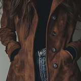 Héloïse | Trench Vintage em Camurça