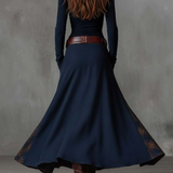 Élise | Vestido Maxi de Suédine com Cinto
