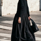 Monique | Vestido Longo Oversize com Gola Alta