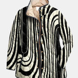 DELACROIX | Sylvie Zebra Graphic Quilted Jacket