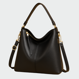 Bolsa hobo de couro clássica