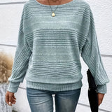 BEAUMONT NICE | PULÔVER COM MANGAS BATWING RIBBADAS PARA MULHERES
