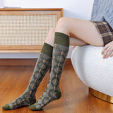 Meias Vintage Estampadas com Flores
