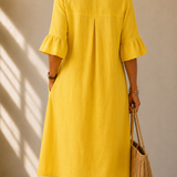 DELACROIX | Vestido Botonado Amplo Aveline