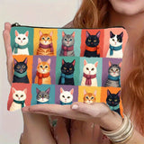 Casaco Casual com Estampa de Gato