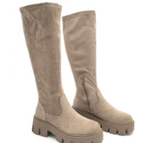 Botas Asha de Ante en Color Beige