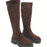 Botas de Ante Asha em Tom Castanho