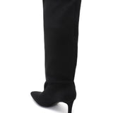 Botas de camurça negras com salto agulha Auri