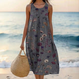 Vestido Vintage com Estampa Floral