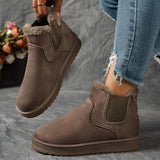 🔥Último Dia 50% DESCONTO - Botas Chelsea de Inverno para Mulheres - Sapatos Orthopédicos Slip-On Forrados a Pano com Alívio Imediato da Dor