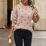 Suéter Tricot com Estampa de Poás Casual