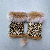 Luvas Térmicas com Estampa de Leopardo
