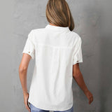 Camisa Casual em Cor Sólida