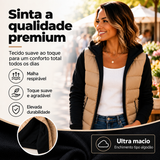 Liquidação! Abaixo do preço de custo – Casaco com capuz em blocos de cores para mulher