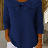 Trinidad | Sweater com Laço e Gola Redonda