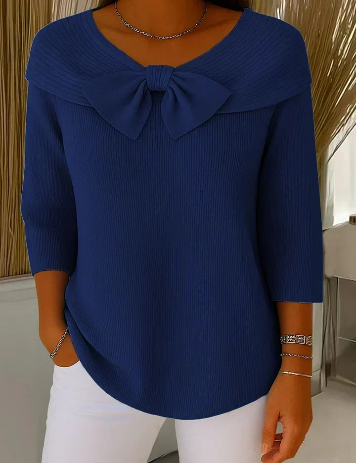 Trinidad | Sweater com Laço e Gola Redonda