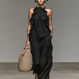Lua | Vestido longo com bolsos