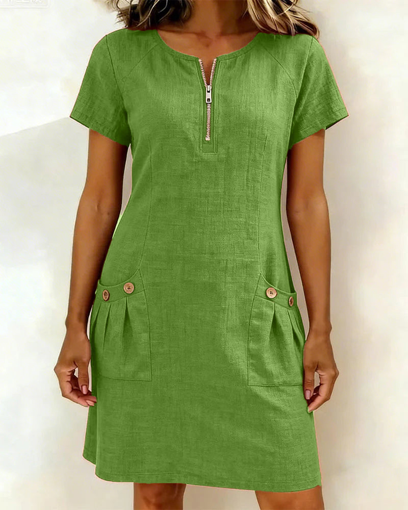 Vestido Lina — Elegância Natural para o Dia a Dia