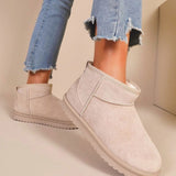 Ciri Beige Lined Ankle Boots