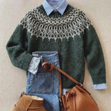 DELACROIX | Camille Snow Knit Sweater with Inserts
