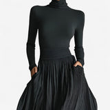 Rachel | Vestido Maxi de Cintura Alta Elegante