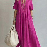 Enora - Vestido plissado escultural
