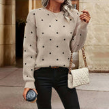 Suéter Tricot com Estampa de Poás Casual