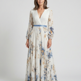 Anaïs | Vestido Maxi Floral de Mangas Longas